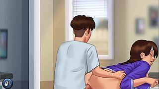 Bold missionary thrusts explode creampie deep in shaved pussy cumshot