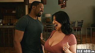 Blonde Babe Joins Big Tits Milf Sharing Husband's Cock