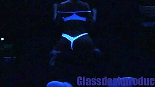 Scarlett Johnson Blacklight Glow Sex Solo Spy Session