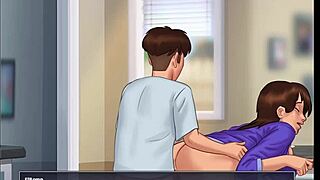 Bold missionary thrusts explode creampie deep in shaved pussy cumshot