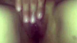 desperate latina milf fingers her soaked pussy to wild orgasm