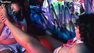 Bbw lesbians worship feet suck toes eat big pussy deep