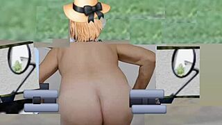 Sexy trans ass shaking homemade crossdressing amateur update shakes hard!