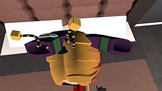 In recroom 3 he pounds cute femboy ass relentlessly