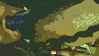 Ebony wet pussy tamed by dildo and tongue team tag