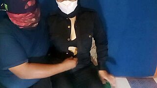 Horny Female Security Guard's Pussy Toyed to Dripping Squirting Climax Jago