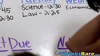 glasses twinks trade sloppy blowjobs before raw pounding creampies