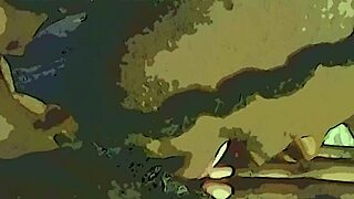 Ebony wet pussy tamed by dildo and tongue team tag