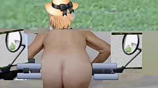 Sexy trans ass shaking homemade crossdressing amateur update shakes hard!