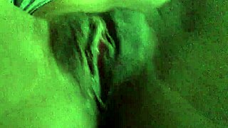 sexy ebony strips stockings sensual masturbation tease!