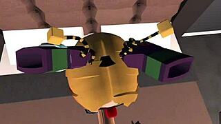 In recroom 3 he pounds cute femboy ass relentlessly
