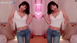 bj winter shakes her sexy korean body in a snowy dance