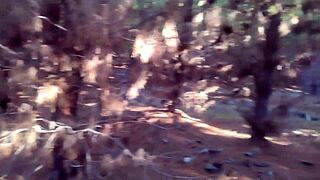 wanna fuck this huge ass bbw exhibitionist bent over deep in forest?