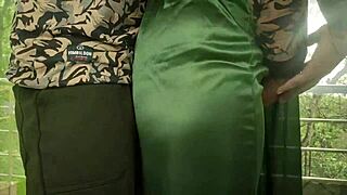 Desi lovers exchange tender kisses and intimate foreplay caresses