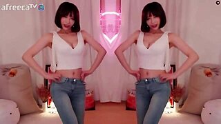 bj winter shakes her sexy korean body in a snowy dance
