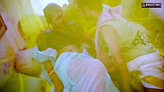 Hot desi babe's navel and curves get pounded hard with hindi moans