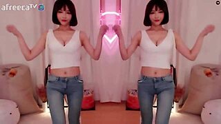 bj winter shakes her sexy korean body in a snowy dance