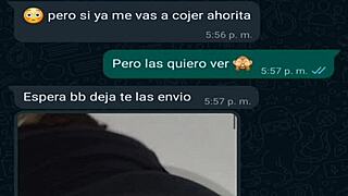 mi amiga latina milf se calienta en whatsapp chat