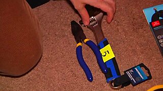 Tv cribs girl strips then fucks hard after filming