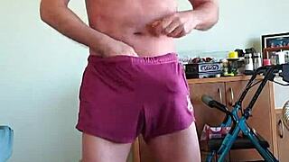 My n2n gym shorts spark uncontrollable fetish boner frenzy