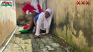 Africa Santa Caught Pounding Horny Ebony Neighbors Big Ass Tits Full Hardcore Outdoor Video