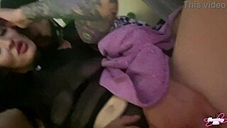 Panties Pushed Aside for Rough Ride on Huge Cock Now!