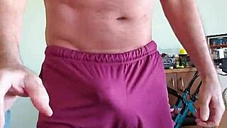 My n2n gym shorts spark uncontrollable fetish boner frenzy