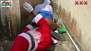 Africa Santa Caught Pounding Horny Ebony Neighbors Big Ass Tits Full Hardcore Outdoor Video