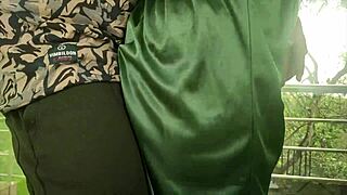 Desi lovers exchange tender kisses and intimate foreplay caresses