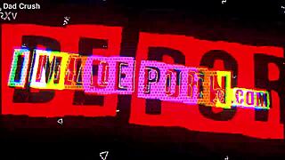 blonde slut teases with oral fixation and skirt rides