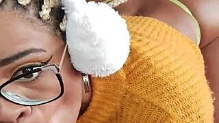 Sexy Big Ass Latina Slut Deepthroats Huge Dildo