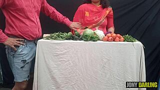 I totally lost it and fucked the veggie seller right in the open market real Indian heat by Jony Darling