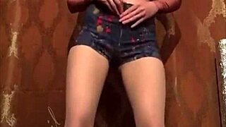Juliaveil's tiktok dance flaunts pretty pussy tits in miniskirt thong tease