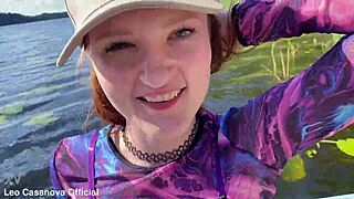 omg this skinny redhead slut got fucked hard on secret island boat?