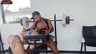 workout interrupted by her endless pussy cravings?