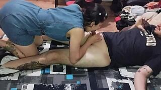 intense blowjob explodes into wild pov sex with tattooed college babe