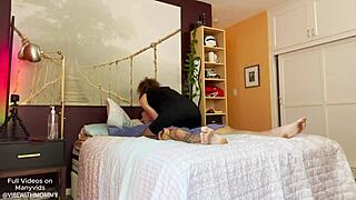 Stepmom in pantyhose heels, take this anal creampie to pay rent?