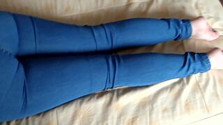 Big Ass Caressed Ignites Hot Voyeur Masturbation Urge