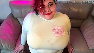 Big ass BBW cheating milf takes 15-inch anal dildo deep solo!