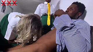 Black Teacher Squirts Wild On My Cock In 4K!