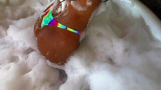 Tanned Hot Latina Babe Flaunts Perfect Tits And Ass