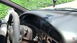 Vickey Boldly Sucks Huge Big Black Cock In Toilet