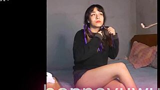 Argentinian Teen Prostitute Masturbates with See-Through Dildo