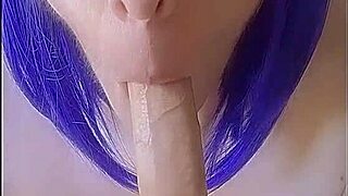 mature mom craves deepthroating uncut cock before swallowing every drop
