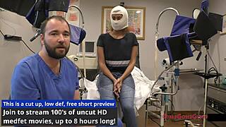 taylor ortega's backstage hospital exam turns into anal fingering frenzy