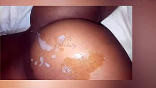 starbaby covered in cum after giving her pussy to stud