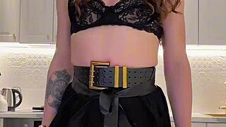 wild crossdresser iskra explodes in amazing cumshot frenzy