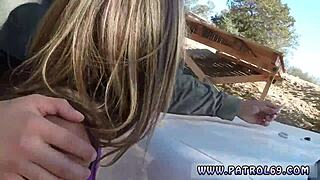 Police strip search turns into wild outdoor teen sex romp