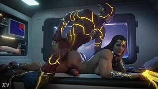Wonder Woman And Big Barda Clash In Massive Cock Amazon Battle?!