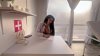 doctor stella osorio sucks my cock and begs for cum in medical treatment